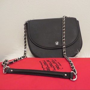 Carolina Herrera Crossbody Bag with silver chain